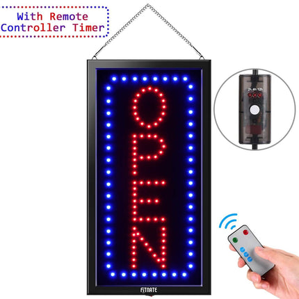 LED Open Sign Advertisement Board With Remote Control and Timing Function
