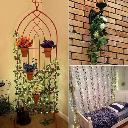 LED Solar Ivy Leaf String Light