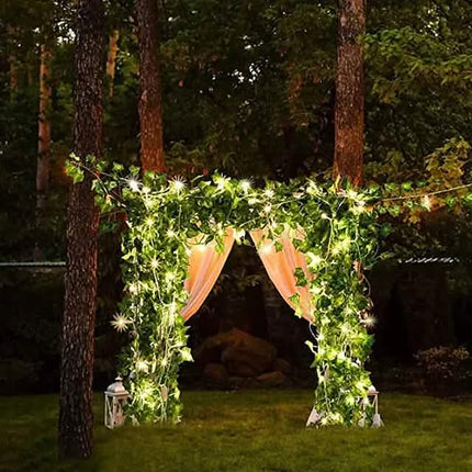 LED Solar Ivy Leaf String Light