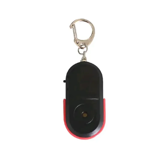 LED Whistle Key Finder Flashing Beeping Sound Control Alarm Anti-Lost Key Locator Finder Tracker With Key Ring