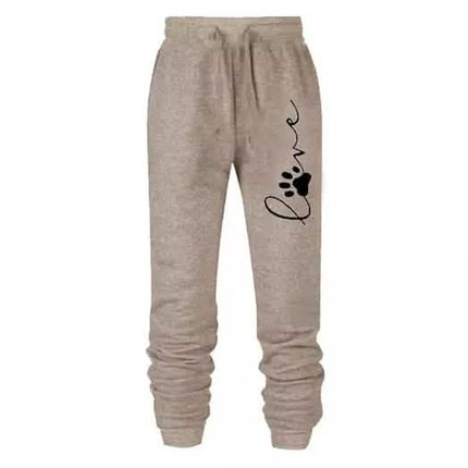 Leo Rosi Women's Love Dog Paw Print Joggers