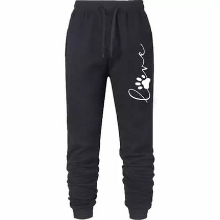 Leo Rosi Women's Love Dog Paw Print Joggers
