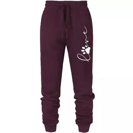 Leo Rosi Women's Love Dog Paw Print Joggers