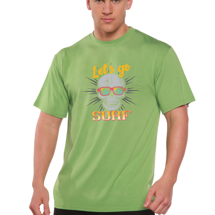 Let`s go SURF Men's Bamboo Viscose/Organic Cotton Short Sleeve Graphic T-Shirt