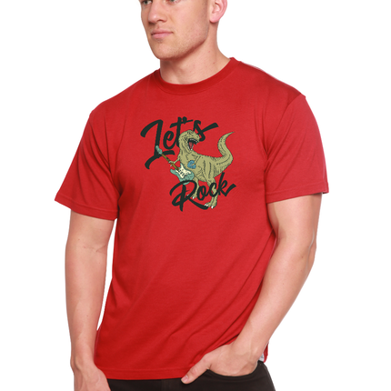 Lets Rock Men's Bamboo Viscose/Organic Cotton Short Sleeve Graphic T-Shirt