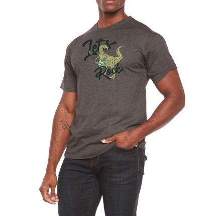 Lets Rock Men's Bamboo Viscose/Organic Cotton Short Sleeve Graphic T-Shirt