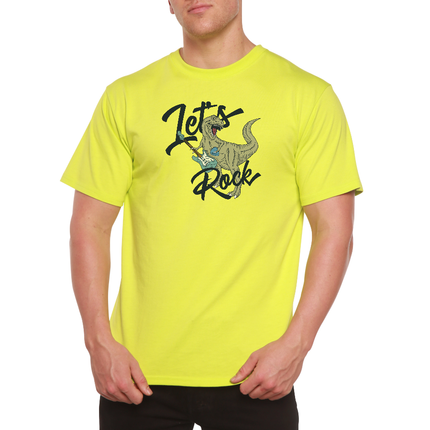 Lets Rock Men's Bamboo Viscose/Organic Cotton Short Sleeve Graphic T-Shirt