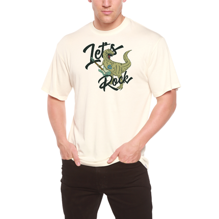 Lets Rock Men's Bamboo Viscose/Organic Cotton Short Sleeve Graphic T-Shirt