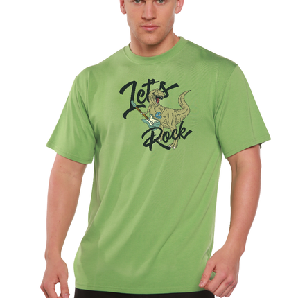 Lets Rock Men's Bamboo Viscose/Organic Cotton Short Sleeve Graphic T-Shirt