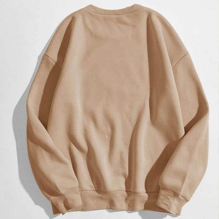 Letter Graphic Thermal Lined Sweatshirt