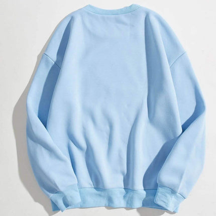 Letter Graphic Thermal Lined Sweatshirt