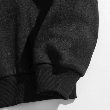 Letter Graphic Thermal Lined Sweatshirt