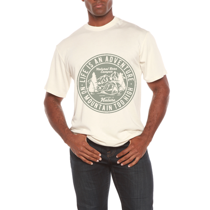 Life Is An Adventure Men's Bamboo Viscose/Organic Cotton Short Sleeve Graphic T-Shirt