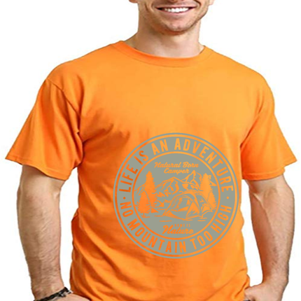 Life Is An Adventure Men's Bamboo Viscose/Organic Cotton Short Sleeve Graphic T-Shirt