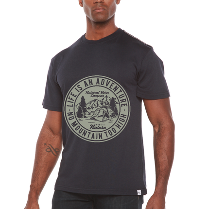 Life Is An Adventure Men's Bamboo Viscose/Organic Cotton Short Sleeve Graphic T-Shirt