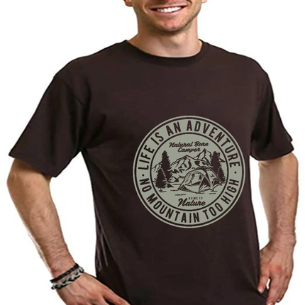 Life Is An Adventure Men's Bamboo Viscose/Organic Cotton Short Sleeve Graphic T-Shirt