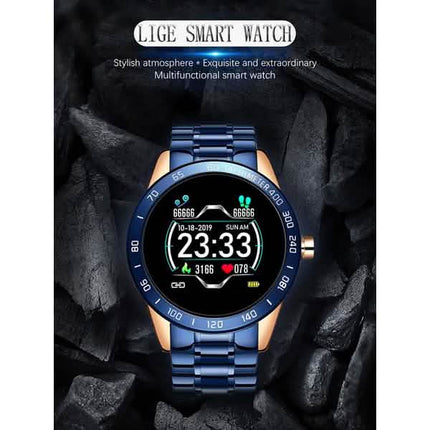 LIGE Steel Band Smart Watch