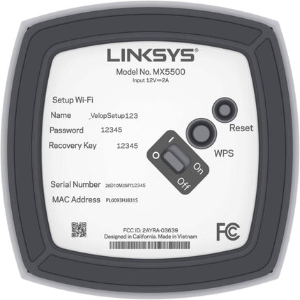 Linksys MX5501 Atlas Pro 6 Wi-Fi 6 Dual-Band Mesh System  (Refurbished)