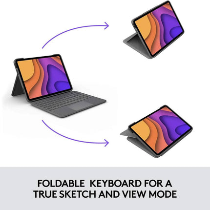 Logitech Folio Touch iPad Keyboard Case with Trackpad and Smart Connector for iPad Air (4th Generation) – Graphite Apple Exclusive