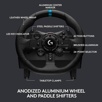 Logitech G923 Racing Wheel and Pedals (Refurbished)