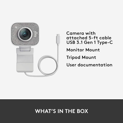 Logitech StreamCam, Live Streaming Webcam  (Refurbished)