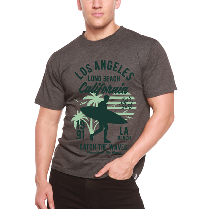 Los Angeles Men's Bamboo Viscose/Organic Cotton Short Sleeve Graphic T-Shirt