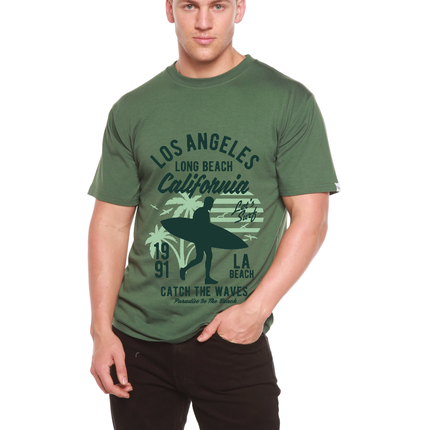 Los Angeles Men's Bamboo Viscose/Organic Cotton Short Sleeve Graphic T-Shirt