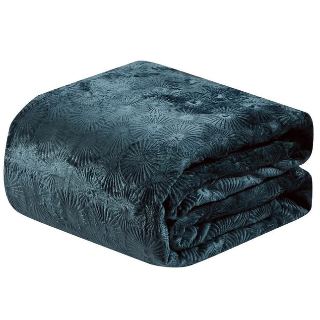 Louvre Blanket-Teal-King