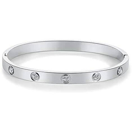 Love Friendship Bracelet Bangle with Cubic Zirconia Stones