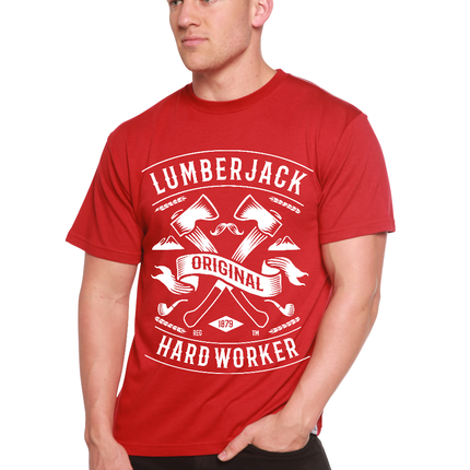 LumberJack Men's Bamboo Viscose/Organic Cotton Short Sleeve Graphic T-Shirt