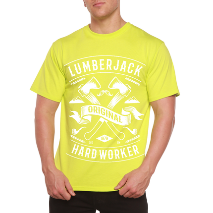 LumberJack Men's Bamboo Viscose/Organic Cotton Short Sleeve Graphic T-Shirt