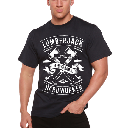 LumberJack Men's Bamboo Viscose/Organic Cotton Short Sleeve Graphic T-Shirt