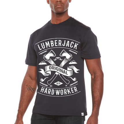 LumberJack Men's Bamboo Viscose/Organic Cotton Short Sleeve Graphic T-Shirt