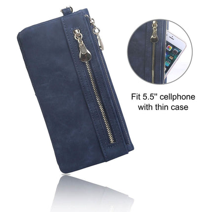 Luxury Women's Leather Clutch Wallet