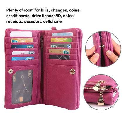 Luxury Women's Leather Clutch Wallet