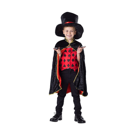 Kids Magician Costume with Tuxedo Jacket, Bow Tie and Magic Style Accessories