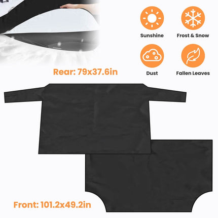 Magnetic Car Windshield Cover Front Rear Protector Fit for All Cars