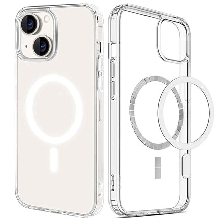 Magnetic Clear Phone Case Shockproof  Transparent Phone Cover