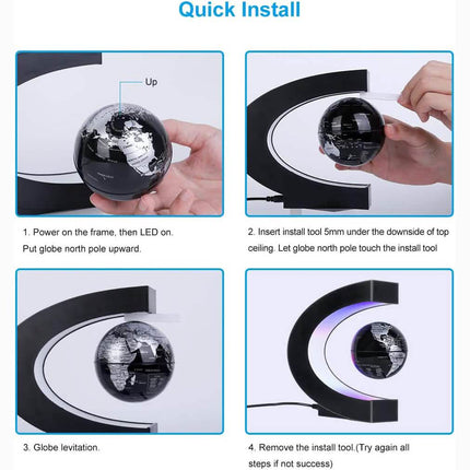 Magnetic Levitation Globe with LED Light