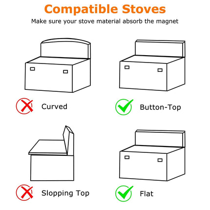 Magnetic Stove Top Shelf Silicone Non-Slip Organizer