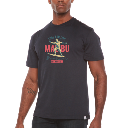 MALIBU Men's Bamboo Viscose/Organic Cotton Short Sleeve Graphic T-Shirt