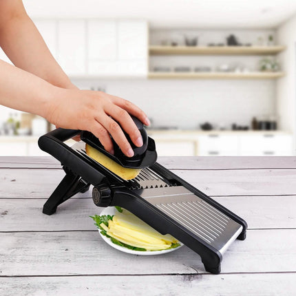 Mandoline Stainless Steel Food Slicer with 5 Adjustable Blades