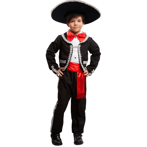 Kids Mariachi Costume with Embroidered Jacket, Pants and Hat