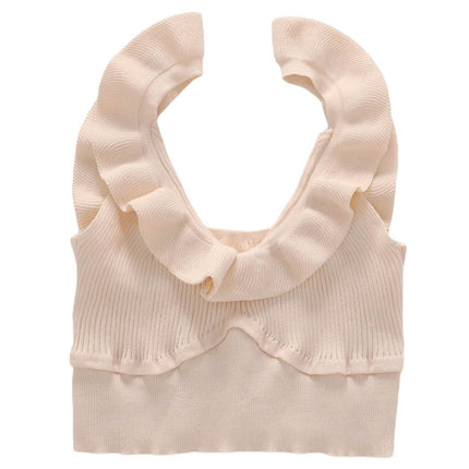 Meihuida Women's Sleeveless V Neck Crop Tops