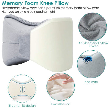 Memory Foam Contour Leg Pillow For Side Sleepers