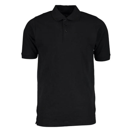 Men's 3-Button Ribbed Short Sleeve Polo