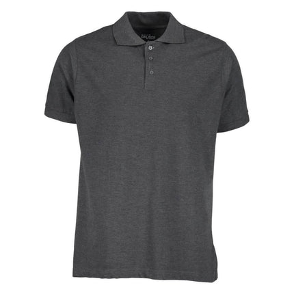 Men's 3-Button Ribbed Short Sleeve Polo