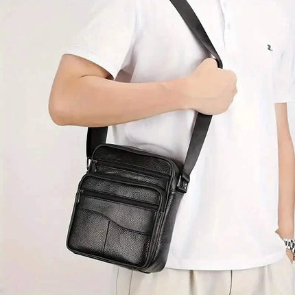 Men's and Woman's Genuine Leather Satchel Crossbody Bag