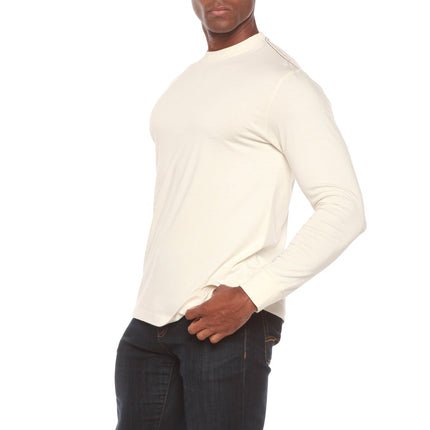 Clearance Men's Bamboo Viscose Long Sleeve Contrast Stitch T-Shirt