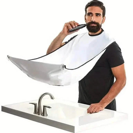 Men's Beard Shaving Apron - Grooming Accessories with Two Suction Cups